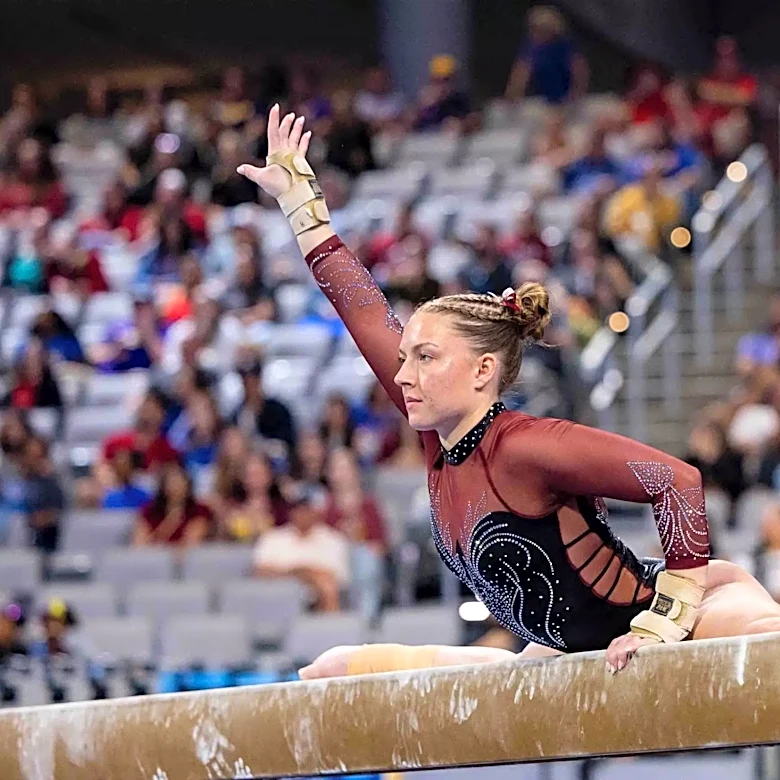 Brooklyn Rowray Wins NCAA Balance Beam Championship