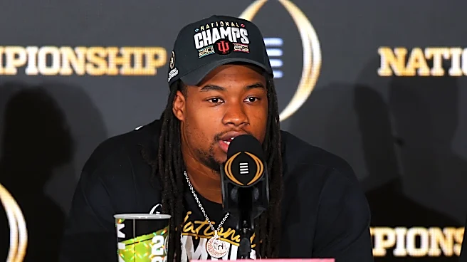 Saints DL Coach Bo Davis Meets With Indiana EDGE Mikail Kamara