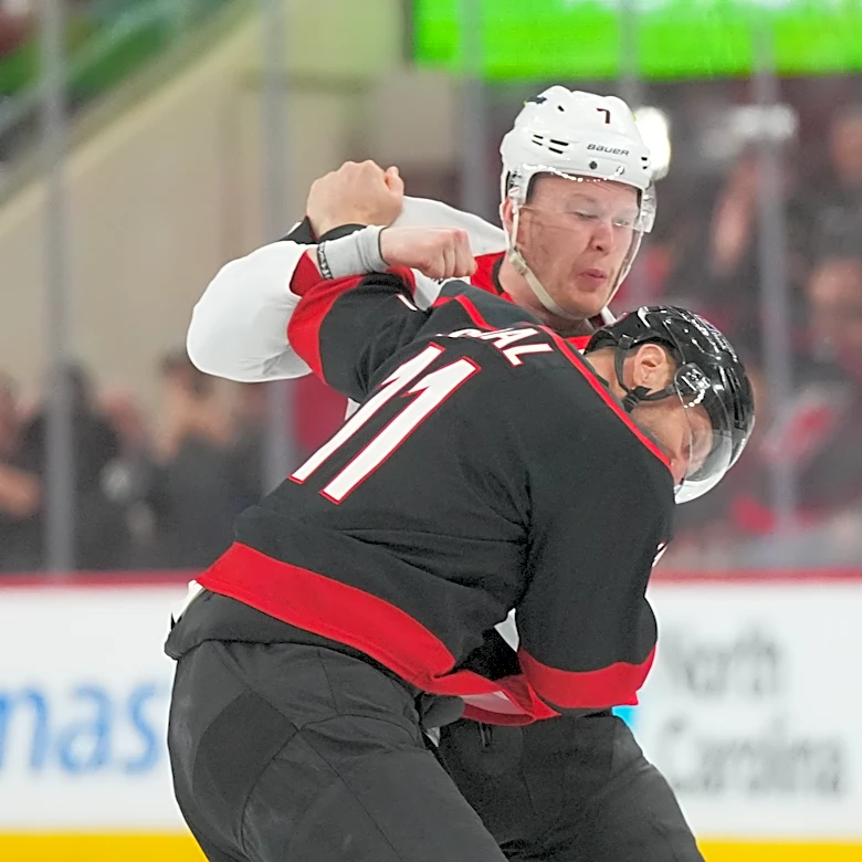 Hurricanes take Game One Fight against Senators 2-0