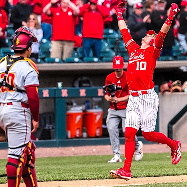 Nebraska Baseball Run-Rules #12 USC 12-2 to Win Series