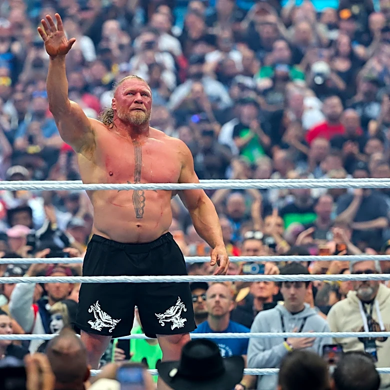 Brock Lesnar signifies retirement from pro wrestling after dropping match at WrestleMania 43