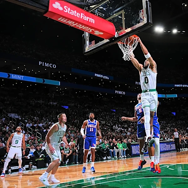 Celtics’ Jayson Tatum puts Sixers on notice with Game 1 takeover