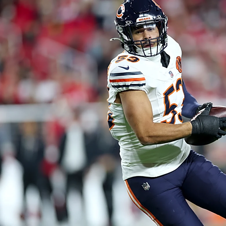 T.J. Edwards and Colston Loveland Receive the 2025 Brian Piccolo Award