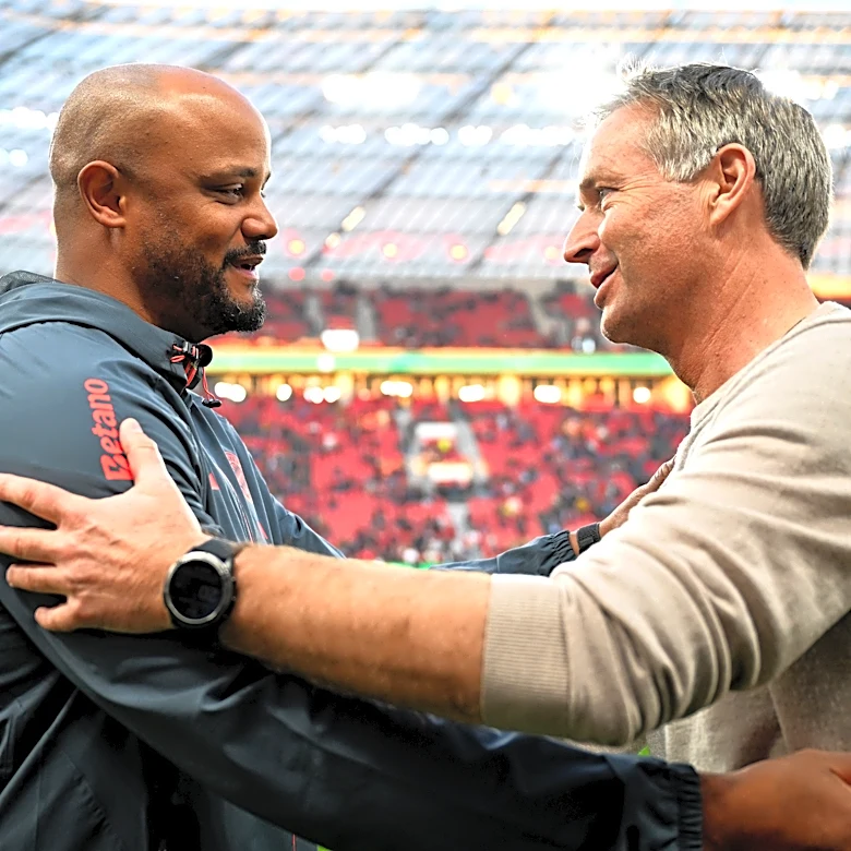 Bayern Munich boss Vincent Kompany happy team was able to fend off second half effort from Bayer Leverkusen