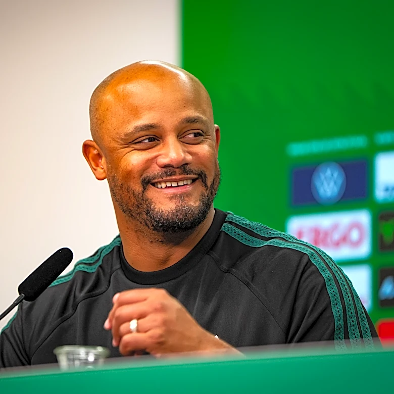 Vincent Kompany ecstatic after guiding Bayern Munich to the DFB Pokal final