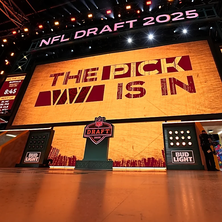 What time will the Commanders pick in the 2026 NFL Draft tonight?