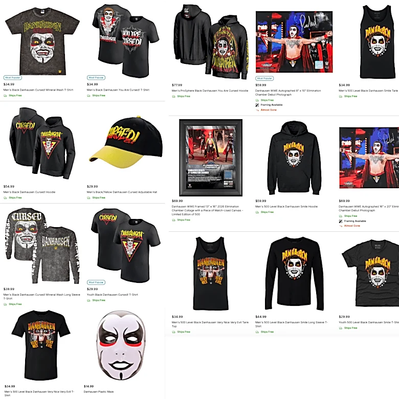 Fanatics ‘blown away’ by all the merch-hausen Danhausen moved at WrestleMania 42