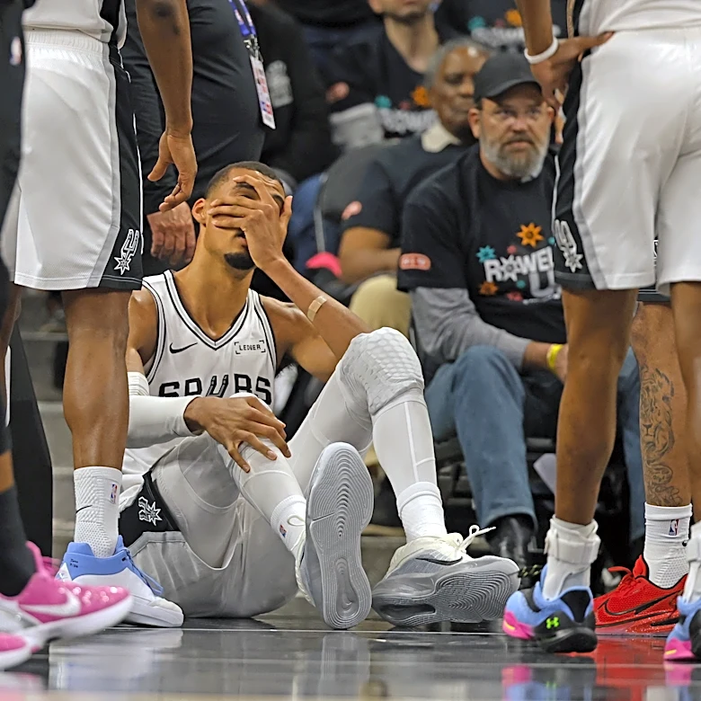 Victor Wembanyama (concussion) listed as Questionable for Game 3 vs. Trail Blazers