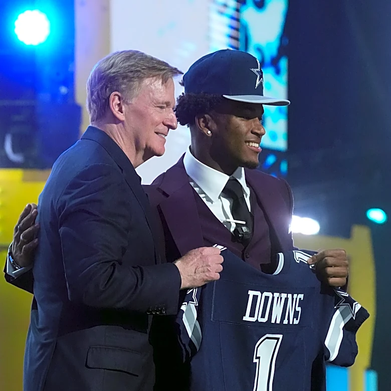 Social media reaction to the Cowboys pick of Caleb Downs