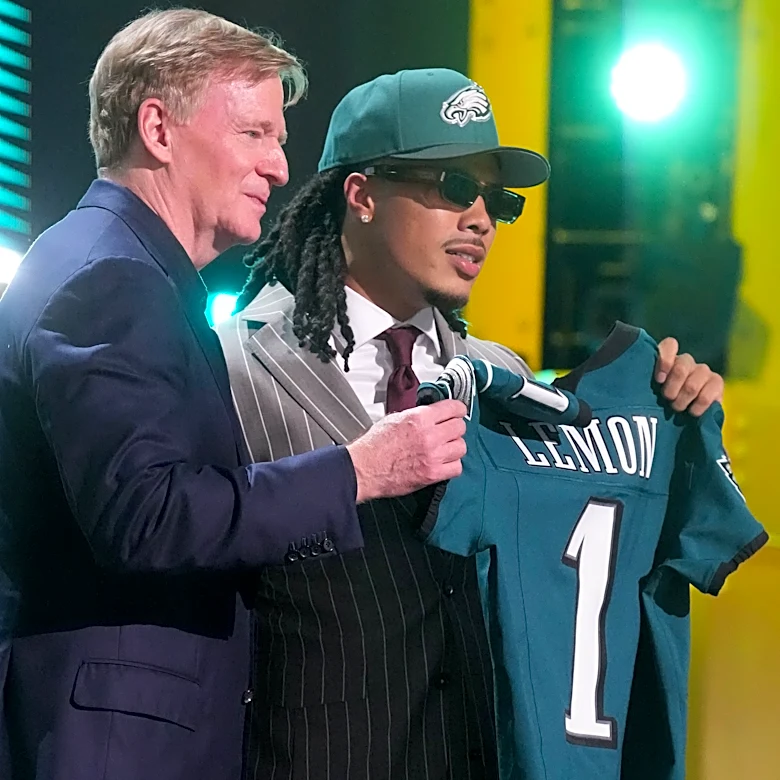 Makai Lemon drafted by the Eagles reactions