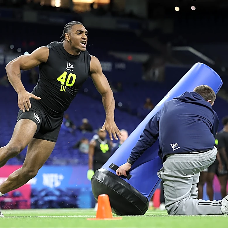 The 49ers select EDGE rusher Romello Height with the 70th pick in the NFL Draft