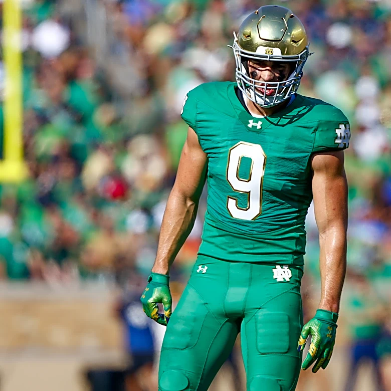 NFL DRAFT: New England Patriots select Notre Dame TE Eli Raridon in the 3rd round