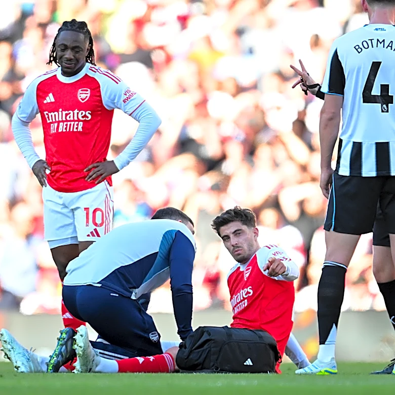 Germany star Kai Havertz leaves Arsenal game teary-eyed, injured after clutching knee