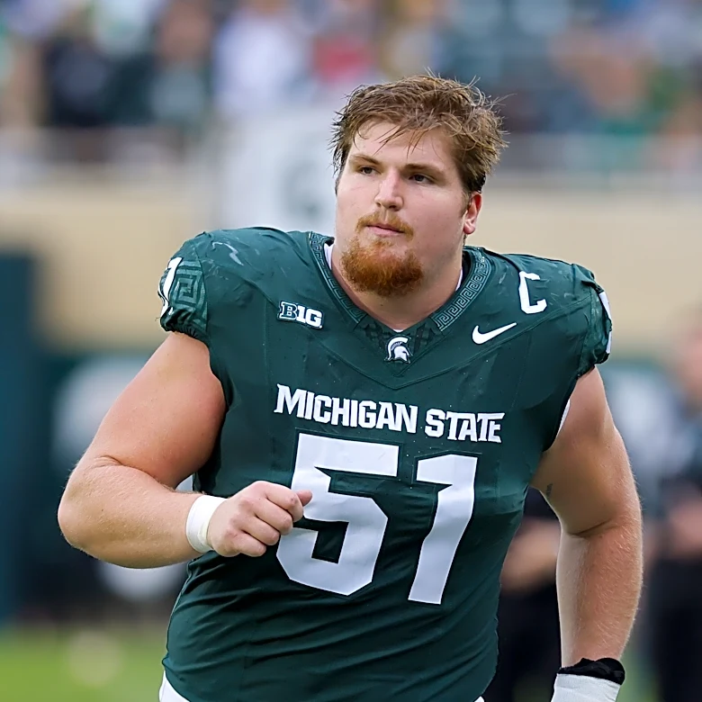 The Washington Commanders Select Matt Gulbin, C, Michigan State in the Sixth Round of the 2026 NFL Draft