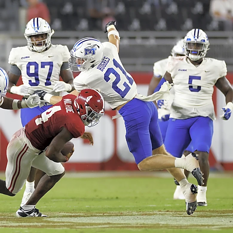 Middle Tennessee ILB Parker Hughes selected 240th overall by Jacksonville Jaguars at 2026 NFL Draft