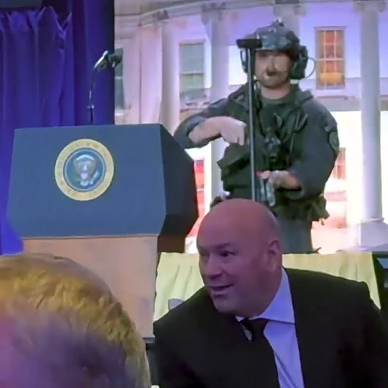 Video captures Dana White’s chilled out reaction to Correspondent Dinner shooting