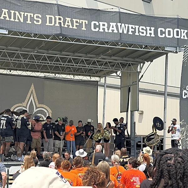 Saints fans gather in Metairie for an NFL Draft Crawfish Cook-Off