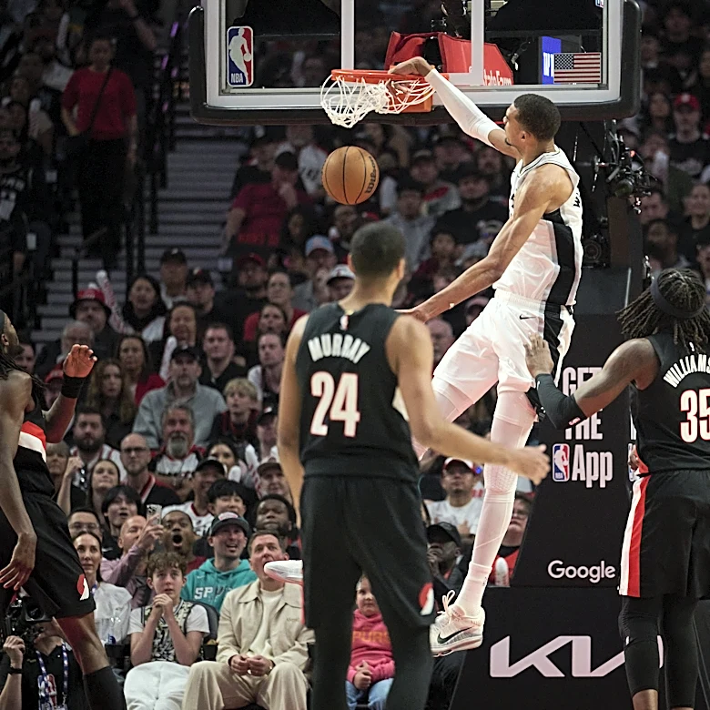 Spurs come back to win Game 4 against Trail Blazers in Victor Wembanyama’s return
