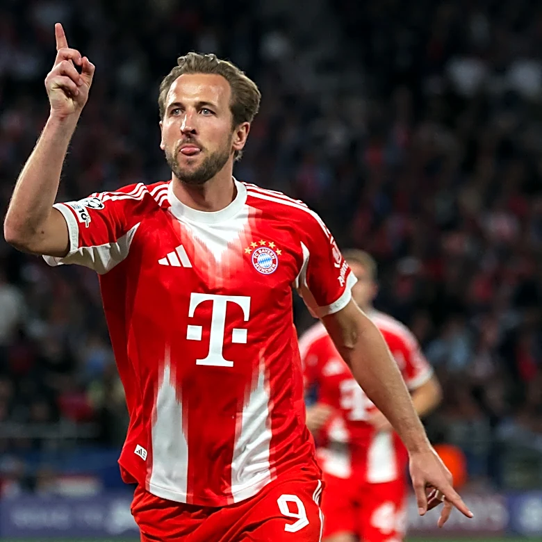 Bayern Munich star Harry Kane pounding woodwork in Champions League