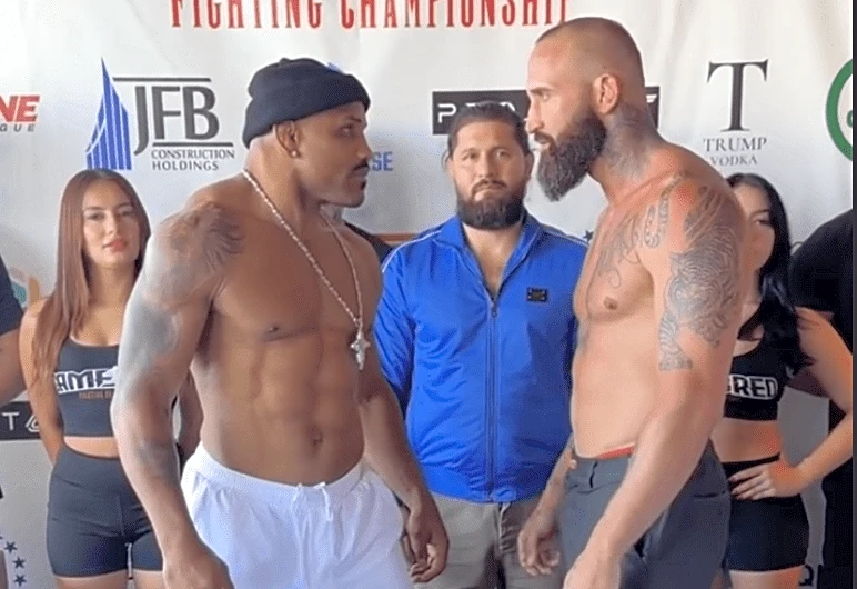 Video: Jacked Yoel Romero stares down Alex Nicholson ahead of Gamebred Bareknuckle MMA