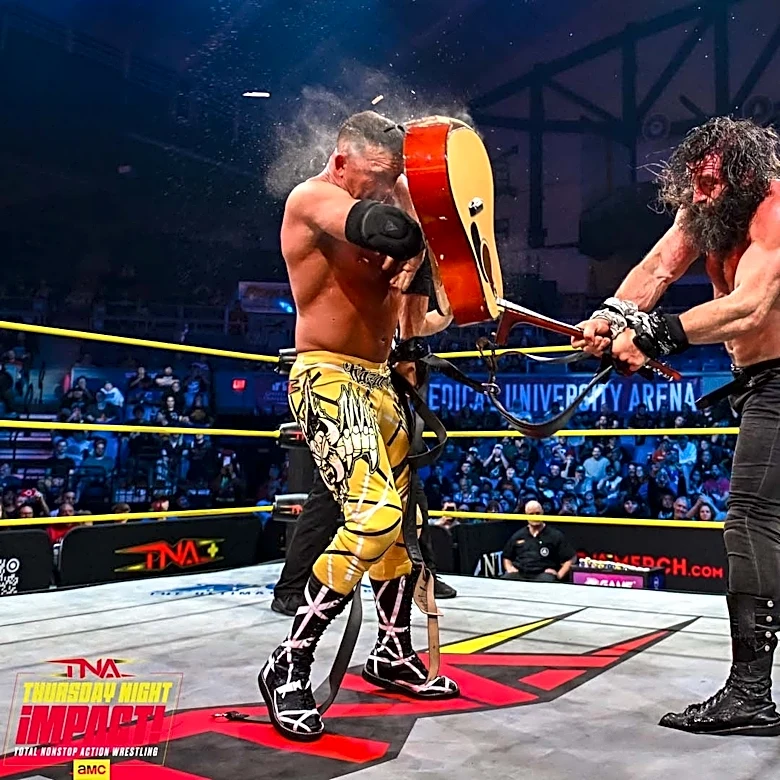 Elijah wins TNA’s first-ever Guitar Strap Match