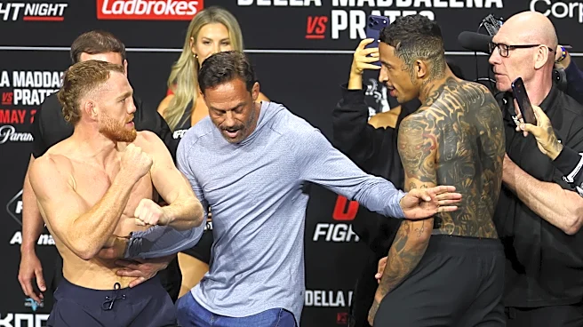 ‘Why you scared, bro?!’ Officials forced to separate Jack Della, Carlos Prates during heated UFC Perth staredown