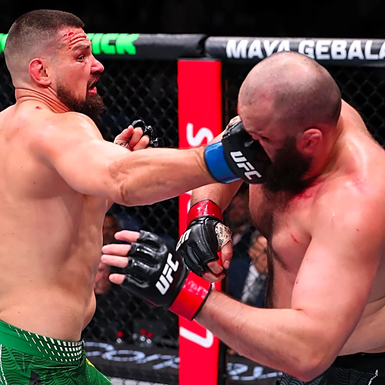 Highlights! Brando Pericic ices Shamil Gaziev with blistering heavyweight knockout punch | UFC Perth