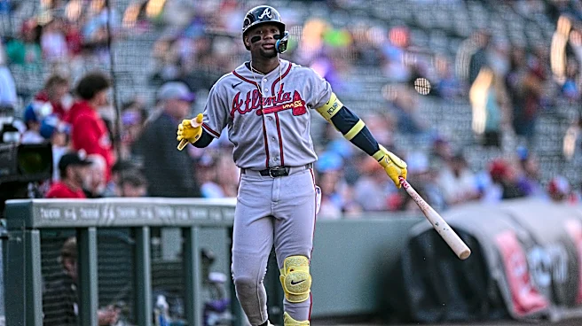 Ronald Acuña Jr. exits game with apparent left hamstring ailment