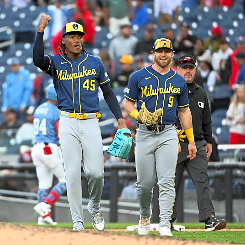 Brewers win third straight game, 4-1 over Nationals