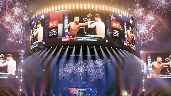 Ellipse layout revealed for 85,000 person UFC White House watch party