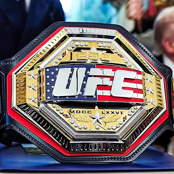 UFC unveils new red, white, and blue ‘USA Belt’ for UFC White House