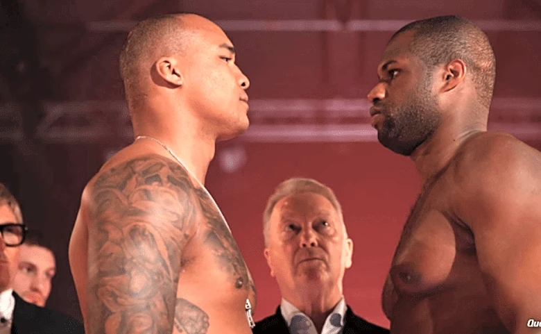 Face off! Fabio Wardley vs. Daniel Dubois staredown video, weigh ins results from Manchester