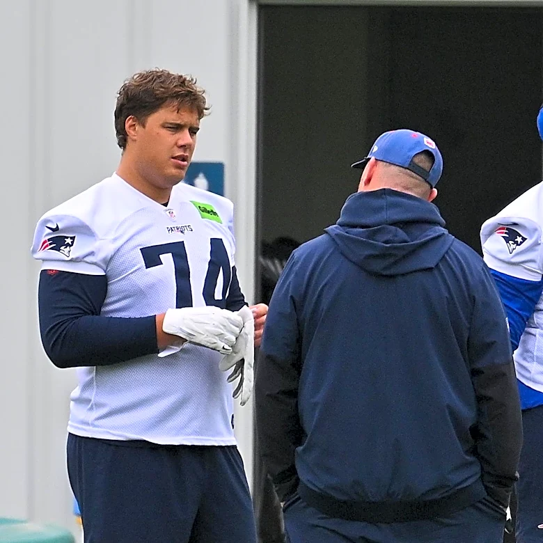 Patriots rookie minicamp notebook: Caleb Lomu reps strictly at left tackle