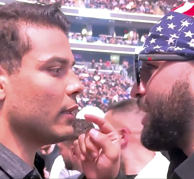 Video: Josh Hokit, Paulo Costa separated by security after confrontation at UFC 328