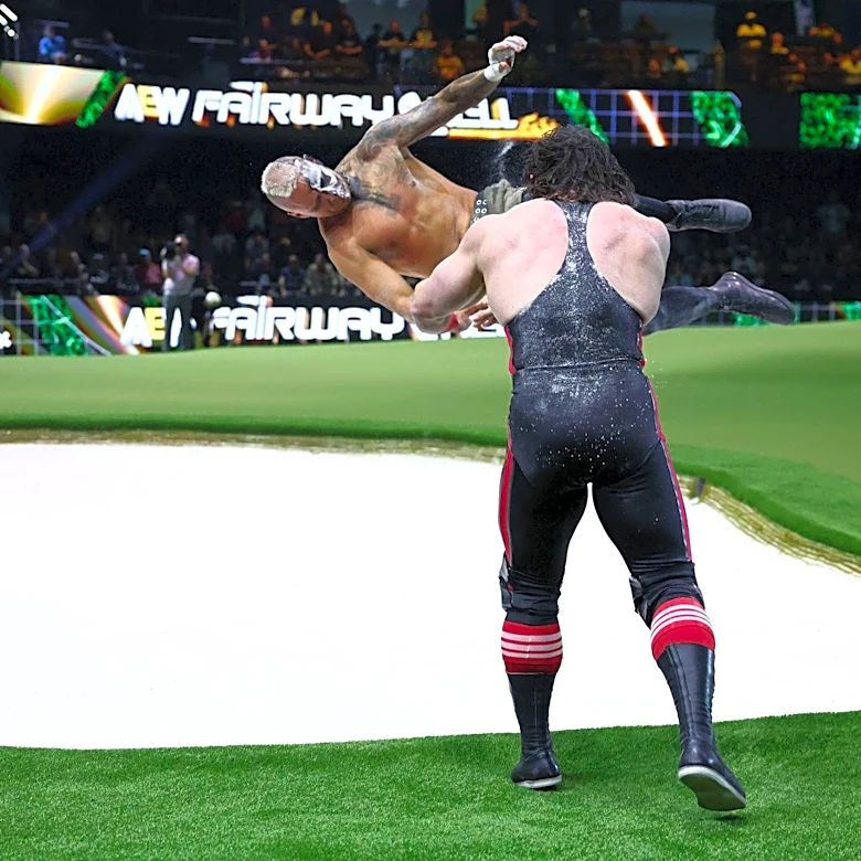 Darby Allin’s AEW world title match on a golf course was crazy