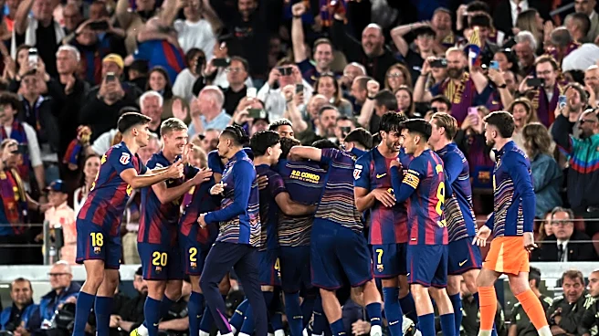 Lionel Messi reacts as Barcelona beat Real Madrid to win La Liga