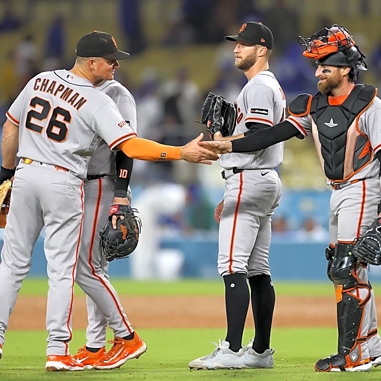 Haase Party Two: Giants catcher homers twice to beat Dodgers