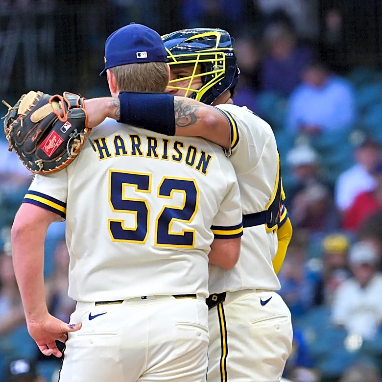 Harrison dominates again as Brewers coast to series win