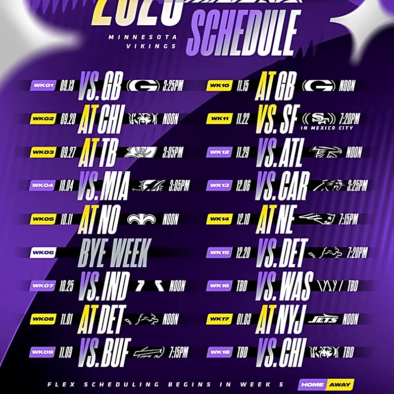 Thoughts on the Vikings 2026-27 Schedule