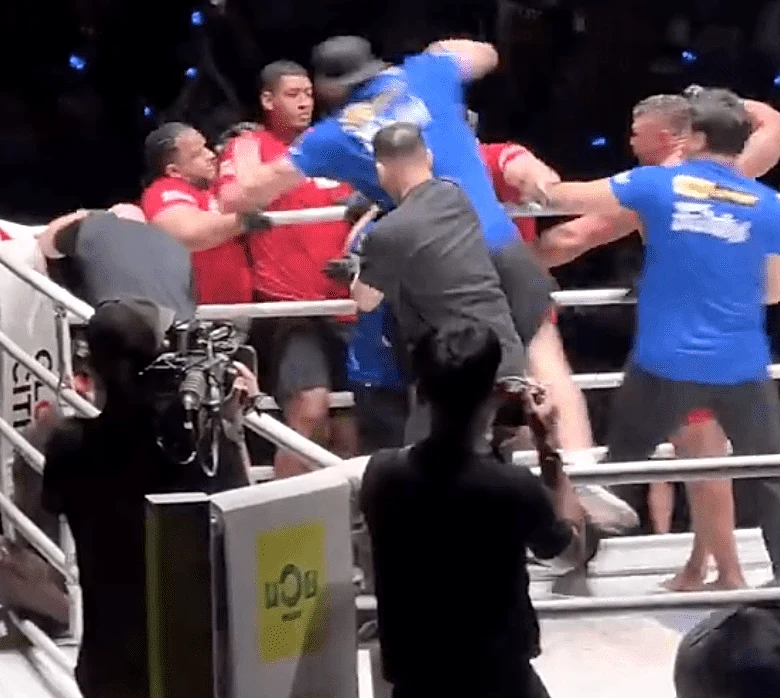 Video: Anatoly Malykhin regains ONE title with revenge knockout of Reug Reug, sparks post-fight brawl