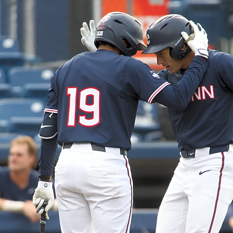 Polemeni helps UConn clinch at least share of sixth-straight Big East title