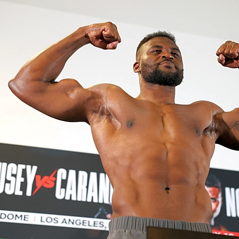 Death wish? Jake Paul talks smack directly to Francis Ngannou’s face: ‘Let’s run it’