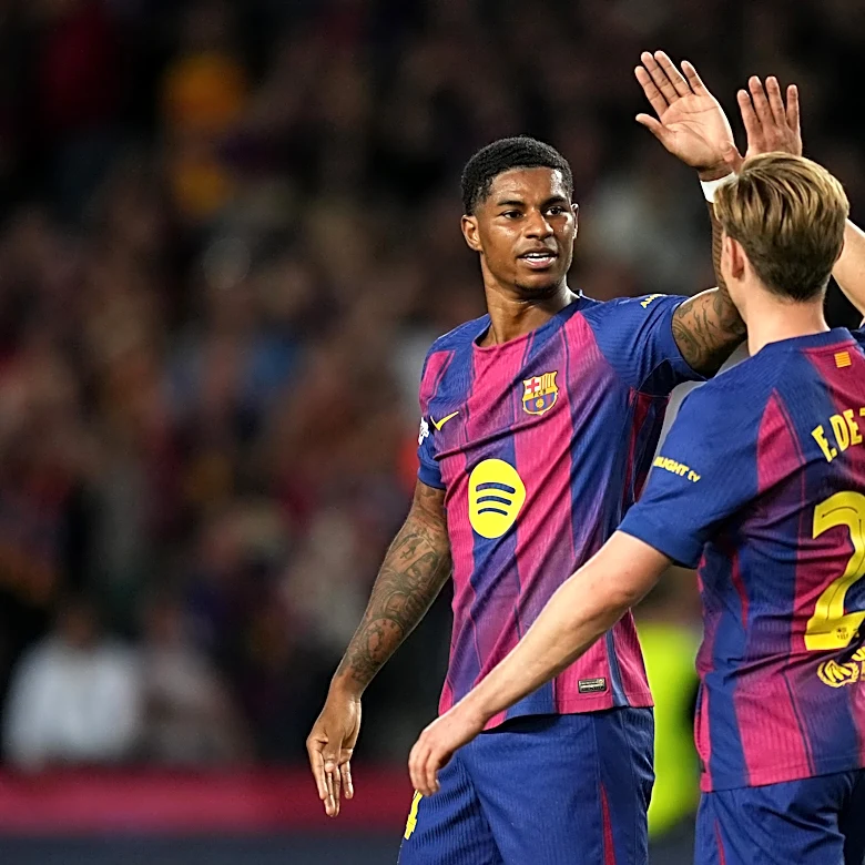 Hansi Flick offers update on Marcus Rashford and Frenkie de Jong after duo miss Barcelona training ahead of Real Betis