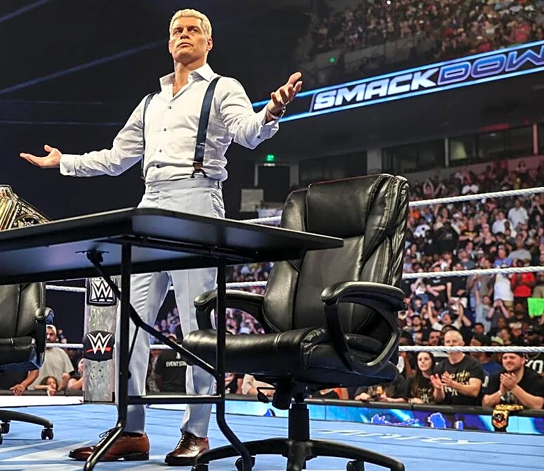 Cody Rhodes is no MVP as he sets up the ring for contract signing
