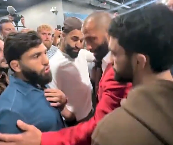 Rousey vs. Carano video: Arman Tsarukyan has backstage confrontation with Namo Fazil