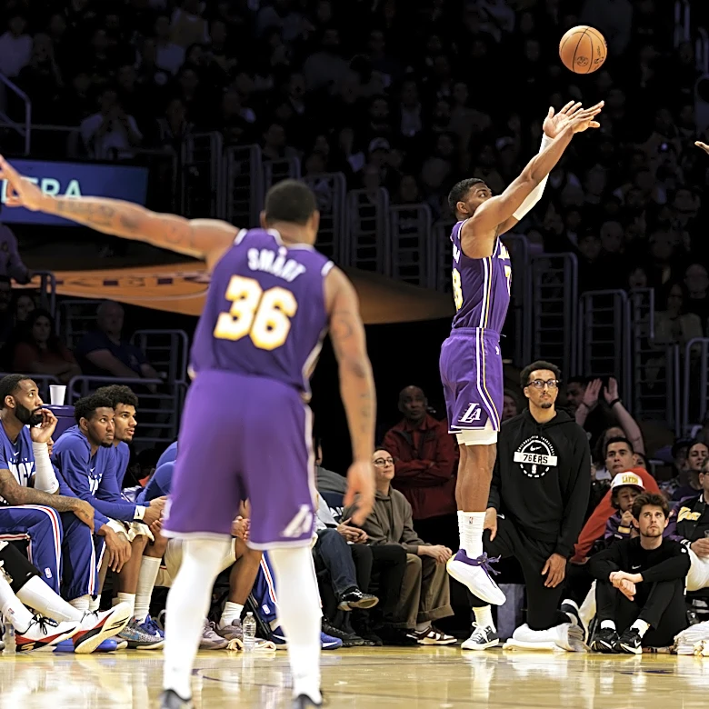 Rui Hachimura praised a former Lakers coach for his improvement as 3-point shooter