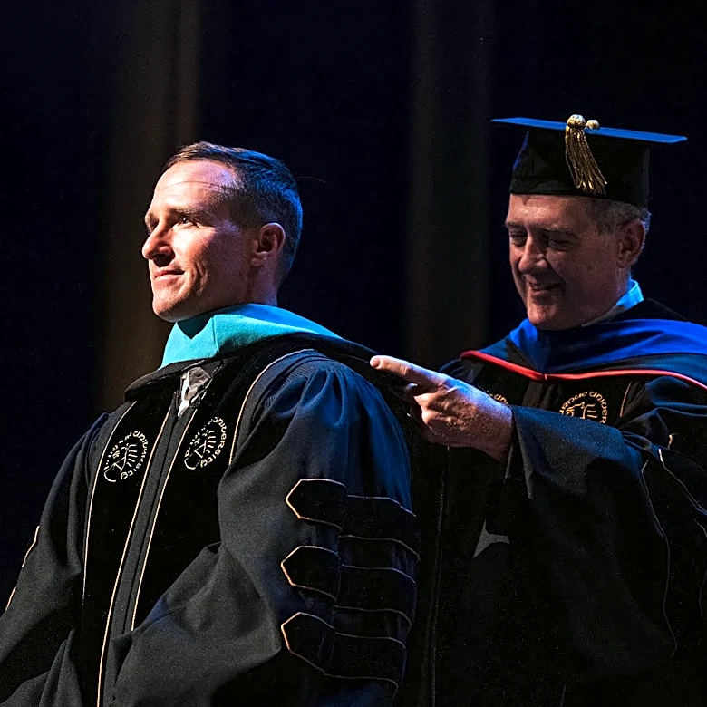 Saints legend Drew Brees receives honorary doctorate from Purdue University