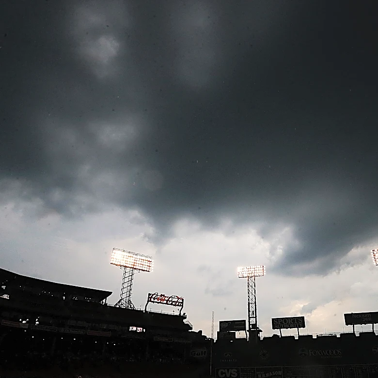 Tonight’s Red Sox and Royals game will be in a race against a severe line of storms