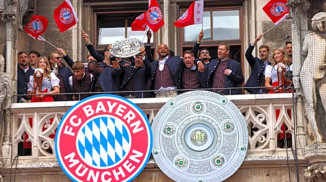 1860 Munich fans insult Bayern Munich with fake club crest during trophy parade
