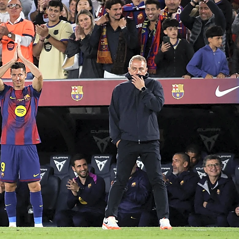 Ex-Bayern Munich boss Hansi Flick says replacing Robert Lewandowski at FC Barcelona is easier said than done